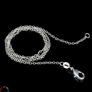 New  925 16" Sterling Silver "O" Circle Rolo Chain